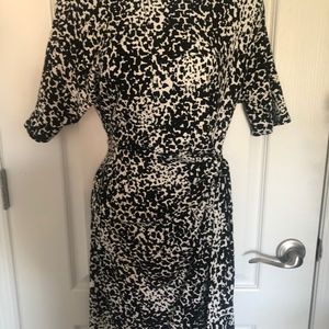 AT Knit Wrap Style Dress